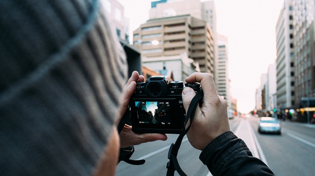 Photographer in the city