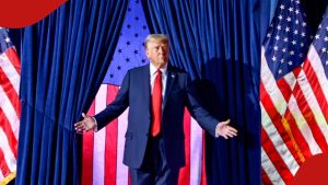 The US president Donald Trump.